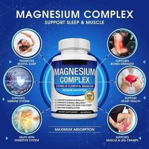 Cápsulas Duras de Complejo de Magnesio Vegetariano, Ocho en Uno, para Adultos, Apoyo Energético, Mejora la Densidad Ósea, Gran Venta - Product Image 4