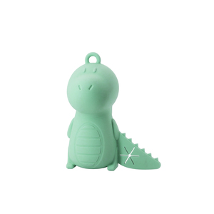 Dispensador y Porta Bolsas de <span class=keywords><strong>Caca</strong></span> para Perros de Silicona Ecológica con Forma de <span class=keywords><strong>Dinosaurio</strong></span>, con Color Personalizable para Perros Pequeños/Medianos - Product Image 1