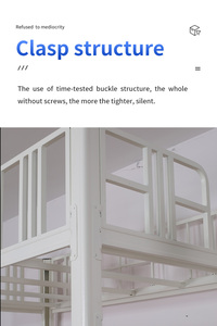 <span class=keywords><strong>Letto</strong></span> <span class=keywords><strong>singolo</strong></span> moderno in metallo con contenitore per dormitorio scolastico, camera da <span class=keywords><strong>letto</strong></span>, appartamento - Product Image 4