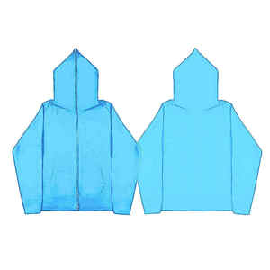 Unisex đầy đủ mặt Zip Up HOODIE Chất lượng tốt tùy chỉnh bông quá khổ mùa đông in kỹ thuật số Đồng bằng nhuộm - Product Image 3