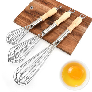 EVERSUN <span class=keywords><strong>Fouet</strong></span> à œufs en acier inoxydable 2-en-1 écologique <span class=keywords><strong>avec</strong></span> ouvre-bouteille, outil de <span class=keywords><strong>cuisine</strong></span> multifonctionnel - Product Image 1