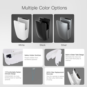 Bathroom Commercial <strong>Wall</strong> <strong>Mounted</strong> Electric Hand <strong>Drier</strong> Automatic Sensor High Speed Motor 1800W Hand Dryer - Product Image 5