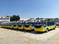 Autobús Turístico Eléctrico de 14 Plazas con Techo Abierto y Batería de 72V para Parques de Atracciones