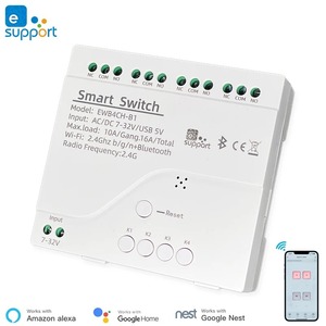 Scimagic Módulo de Interruptor de Luz para Garaje Inteligente WiFi de 4 Canales EWelink, Placa de Relé DC85-250V, Receptor RF433 Compatible con Alexa, Google Home y Alice - Product Image 4