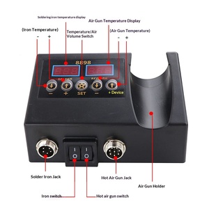 Pistolet à air chaud 8898, <span class=keywords><strong>fer</strong></span> à <span class=keywords><strong>souder</strong></span> électrique 2 en 1, chauffage par induction, station 600W, réparation de téléphone portable, outil de bricolage - Product Image 4