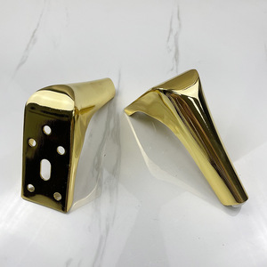 Patas de Mueble Luye Hardware, Diseño Cónico, 50mm de Grosor, Color Dorado y Negro, para Gabinetes, Sofás y Mesas de Centro - Product Image 1
