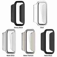 Coque de protection intégrale en PC rigide Forwelleny 2-en-1 avec protection d'écran en verre trempé pour Xiaomi Band 11 Active