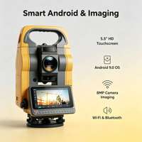 Station totale Android Hi Target HTS-720 avec accessoires, instrument de topographie de haute précision