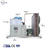 CE ISO. Grande machine à glace en flocons industrielle commerciale à haute efficacité énergétique de 3, 10 et 20 tonnes