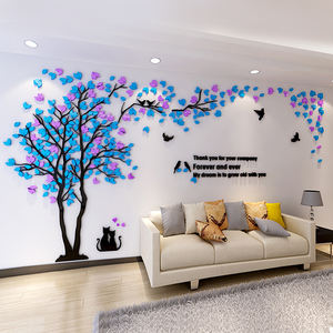 Adesivi <span class=keywords><strong>Murali</strong></span> 3D Autoadesivi di Grandi Dimensioni a Forma di <span class=keywords><strong>Albero</strong></span> in Acrilico, Decorazioni <span class=keywords><strong>Murali</strong></span> per Soggiorno - Product Image 1