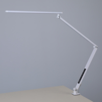 Lampe de bureau LED à double tête à clipser, bras articulé réglable, pour salon de manucure