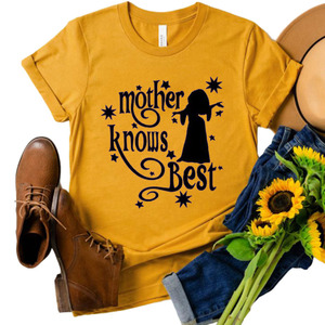 Venta superior madre sabe mejor impresión de verano, Blusa de manga corta Camisetas y Tops para mujeres T camisas - Product Image 1
