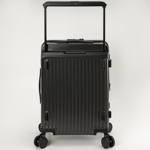 जिपर बंद टीसा लॉक 4-व्हील ट्रॉली के साथ 20-इंच का हल्का कैरी-ऑन सूटकेस - Product Image 3