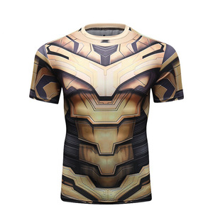 เสื้อผ้าใส่ออกกำลังกายสำหรับผู้ชาย<span class=keywords><strong>โค</strong></span>ดี้ลุนดัมรินพิมพ์ลาย3D 220กรัมเสื้อกีฬาถักสไตล์สปอร์ตสำหรับ Jiu Jitsu และชกมวย - Product Image 2