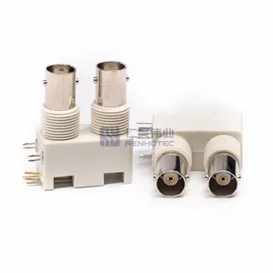 Coaxial Connector BNC Right Angle Jack Female Pin Panel Mount Bulkhead 50 Ohm