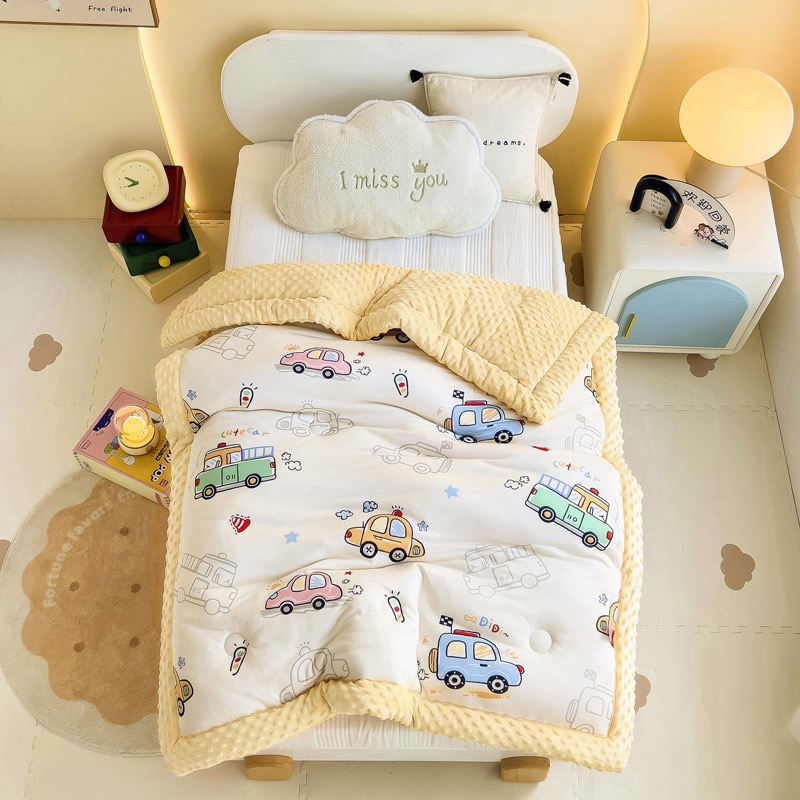 New A-Class Skin-Friendly Super Soft Cotton Children's Quilted Blankets  Custom Chunky Baby Swaddle Sleeping Comforter for Winter