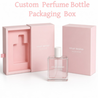 Boîte d'emballage personnalisée pour flacon de parfum, boîte à tiroir, doublure en éponge, matériaux recyclés, fermeture magnétique, impression de logo/marque, OEM&ODM