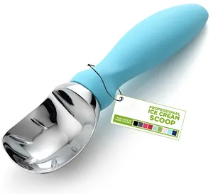 2023 Hot Selling Professional kitchen Tool Metal Ice Cream Scoop With Soft Grip Handle