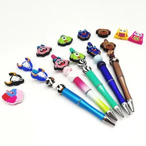 Beadable Pen Bulk DIY Bead Pen Kits Wooden Beaded Pen Ballpoint Pen Bead Pen  Set for Kids School Students DropShipping - AliExpress