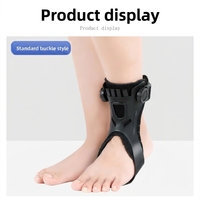 Orthèse médicale pour pied tombant, attelle de cheville réglable à tension réglable, légère, respirante, avec fermeture à lacets, correcteur de pied tombant pour