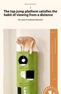 Kratz baum Katzen bett Platzsparendes Filz-Eimer bett 2Tier 3Tier Pet <span class=keywords><strong>Bucket</strong></span> Tree Hole Pet Climbing Frame Große Katze Villa - Product Image 6