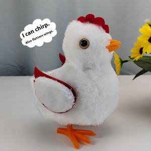 Nuevo juguete electrónico de <span class=keywords><strong>pollito</strong></span> de peluche para niños, alas de chirrido para bebés, juguete de pollo con características de simulación, mascota electrónica para niños - Product Image 5