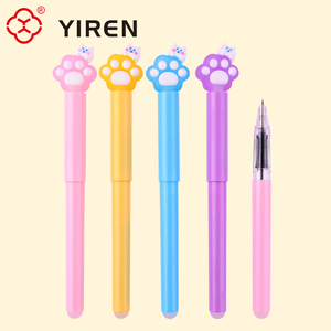 YIREN Kawaii 고양이 발 만년필 <span class=keywords><strong>3D</strong></span> 새끼 고양이 디자인 어린이와 소녀를위한 귀여운 동물 문구 - Product Image 4
