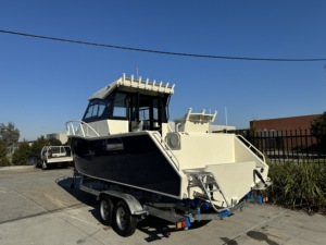 Barco <span class=keywords><strong>de</strong></span> Pesca Gospel <span class=keywords><strong>de</strong></span> 6.85m (22.5 Pies), Casco <span class=keywords><strong>de</strong></span> Aluminio en V Profunda, Alta Resistencia, para Pesca en Alta Mar, con Diseño Personalizable, Certificado CE - Product Image 5