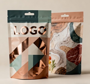 Bolsas para Galletas Resistentes a la Humedad y a las Fugas, Bolsas de Plástico con Cierre Hermético para Almacenamiento de Refrigerios a Granel y Suministros para Cafeterías - Product Image 1