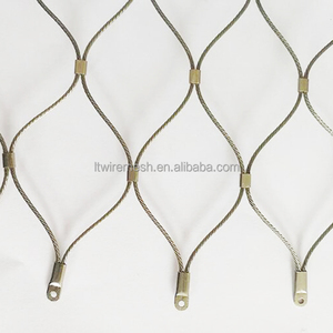 Vente d'usine de maille de câble métallique en acier inoxydable de haute qualité <span class=keywords><strong>Cage</strong></span> à oiseaux en volière à armure toile <span class=keywords><strong>Cage</strong></span> à oiseaux tissée de taille personnalisée - Product Image 3