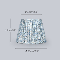 Abat-jour conique circulaire pliable en soie calicot, moderne et personnalisé, pour lampes de table décoratives, couleurs sur mesure