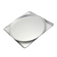 10 13 Zoll eloxiertes Aluminium perforierte runde quadratische Pizza Backblech Backform Pizza Teller mit Löchern