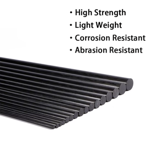 Tige en fibre de carbone de longueur personnalisée, tube en carbone solide haute dureté pour modèle de drone - Product Image 2