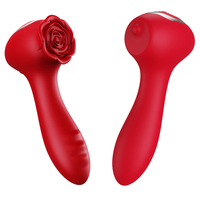 Kovida Erwachsenen-Sexspielzeug Rose Rotierender Perlen-Vibrator Massage für Frauen Weiblicher G-Punkt Klitoris Brustwarzen