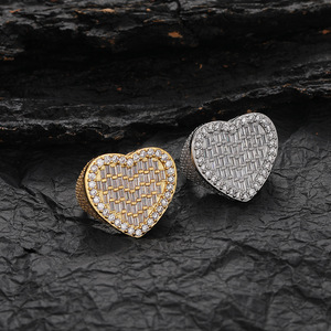 Anillo de Corazón de Circonio Completo, Anillo de Amor para Mujer, Accesorios Populares - Product Image 1