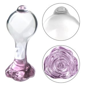 Juego de 3 Tapones Anales de Cristal en Forma de Rosa, Expansor <span class=keywords><strong>Anal</strong></span>, Juguetes Sexuales para Entrenamiento, Masturbación para Hombres, Mujeres, Gays y Parejas - Product Image 4