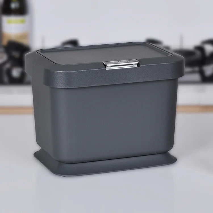 5 L Haushaltstisch Müllbehälter Mülleimer Dose Kunststoff Miniräume Schreibtisch-Mülleimer für Aufbewahrung Küche