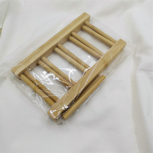 Support de Présentation en <span class=keywords><strong>Bois</strong></span> Naturel à 4 Compartiments Certifié FDA LFGB SGS pour la Maison, la Cuisine, les Restaurants et la Restauration, Antidérapant - Product Image 2