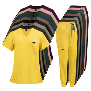 Combinaison chirurgicale de protection médicale de haute qualité pantalon extensible uniforme d'infirmière ensemble de gommage anti-rides - Product Image 1