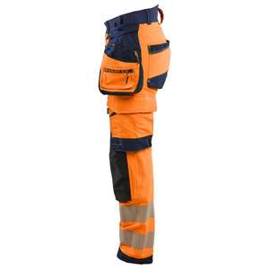 BLAKLADER - 702216485389C34 <b>Women</b>’s Hi-Vis <b>trousers</b> 4-way stretch Orange/Navy blue - EAN 7330509927274 HI-VIS <b>WORKWEAR</b> - Product Image 5