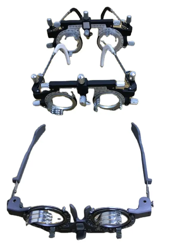プロの光学眼検眼テストトライアルレンズフレーム中国検眼医と眼鏡技師のためのトライアルレンズセットガラス27グラム。