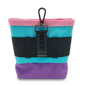 Sac banane portable pour dressage d'animaux, en tissu Oxford imperméable, avec blocs de couleur, pour friandises pour chien, fournitures d'extérieur, vert, noir, bleu - Product Image 3