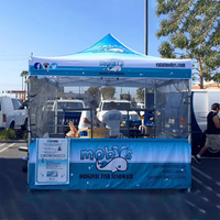 Carpa de Toldo Impresa Personalizada, Carpa Plegable para Exteriores con Toldo de Tela Oxford 600D con Ventanas y Puertas para Ferias Comerciales y Campamentos