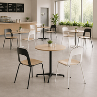 Table de restaurant ronde moderne pour café et bar