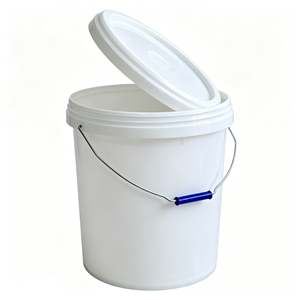 Factory Wholesale <b>White</b> Round PP Plastic Drum Durable Airtight Leak Proof Industrial Packaging for Paint Coating - Product Image 1