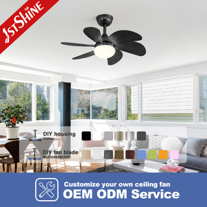 Ventilateur de plafond 1stshine 6 pales MDF petit ventilateur de plafond de 30 pouces avec lumière et télécommande - Product Image 4