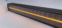 Barre lumineuse LED DRL à double rangée Superbright 12v 24v Offroad 4x4 20 pouces avec feux de jour ambrés