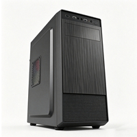 Boîtier PC Mid-Tower Pratique Compatible M-ATX ITX, 4 Emplacements PCI, 3 Disques Durs, 1 SSD, Points d'Installation Multi-Ventilateurs, Accessoire Hôte PC