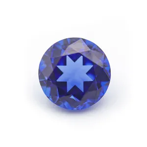 Redleaf Jewelry GAC certification top quality sapphire gems round shape lab grown diamond