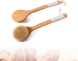 Wholesale Custom Logo Wooden Body Bath <b>Brush</b> Anti Cellulite <b>Brush</b> <b>Boar</b> <b>Bristles</b> Exfoliating Dry Body <b>Brush</b> logo - Product Image 1